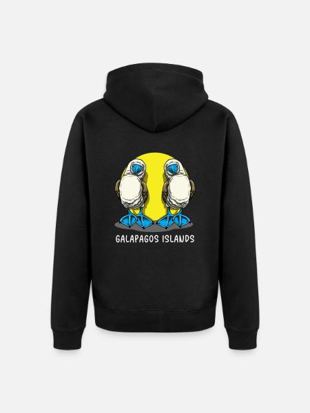 Galapagos Islands - Unisex Premium Organic Zip Hoodie - black