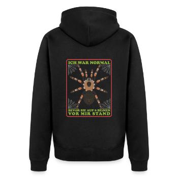 Tarentule sur 8 pattes tarentules cadeau - Veste à capuche bio Premium Unisexe - noir - Dos - Nico (187cm)
