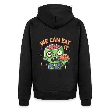 Nous pouvons le manger zombie Halloween zombies - Veste à capuche bio Premium Unisexe - noir - Dos - Nico (187cm)