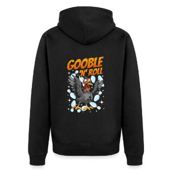 Thanksgiving Bowl Bowler Strike Pin Sport Bowling - Veste à capuche bio Premium Unisexe - noir - Dos - Nico (187cm)