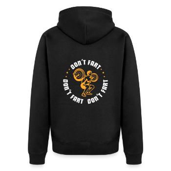 Bodybuilder Body Building Fitness Gym Cadeau - Veste à capuche bio Premium Unisexe - noir - Dos - Nico (187cm)