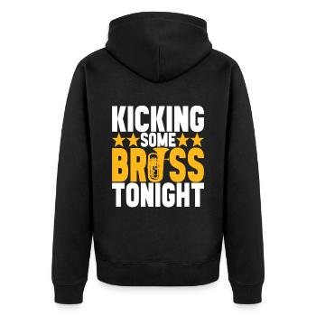 Euphonium baritone tenor horn - Unisex Premium Organic Zip Hoodie - black - Back - Nico (187cm)