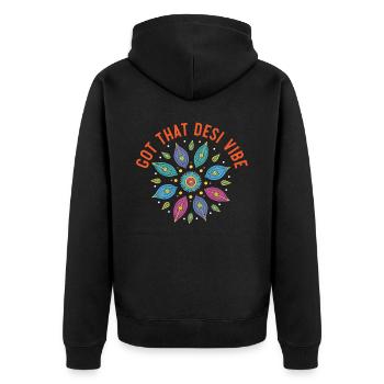 Happy Diwali Diwali Festival Indian Hindu Hinduism - Unisex Premium Organic Zip Hoodie - black - Back - Nico (187cm)