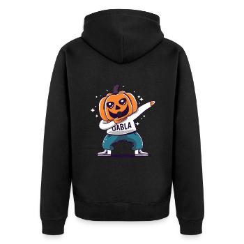 Pumpkin Dabbing Dab Pumpkin Dance Halloween Tendance Halloween - Veste à capuche bio Premium Unisexe - noir - Dos - Nico (187cm)