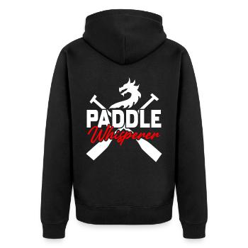 Fun dragon boat races - Unisex Premium Organic Zip Hoodie - black - Back - Nico (187cm)