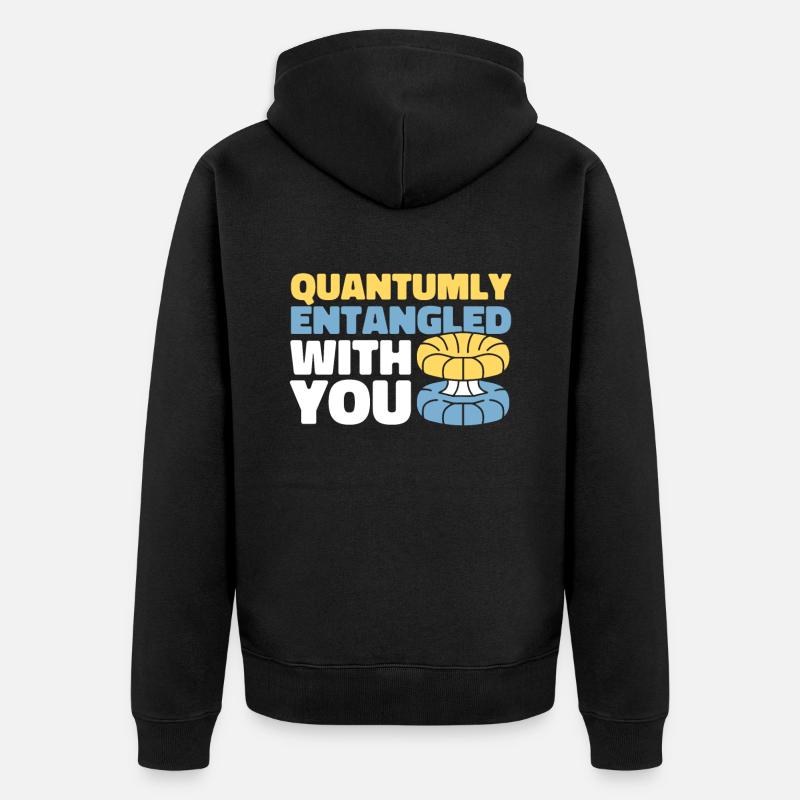 Physique Phyker Drôle de physique quantique - Veste à capuche bio Premium Unisexe - noir
