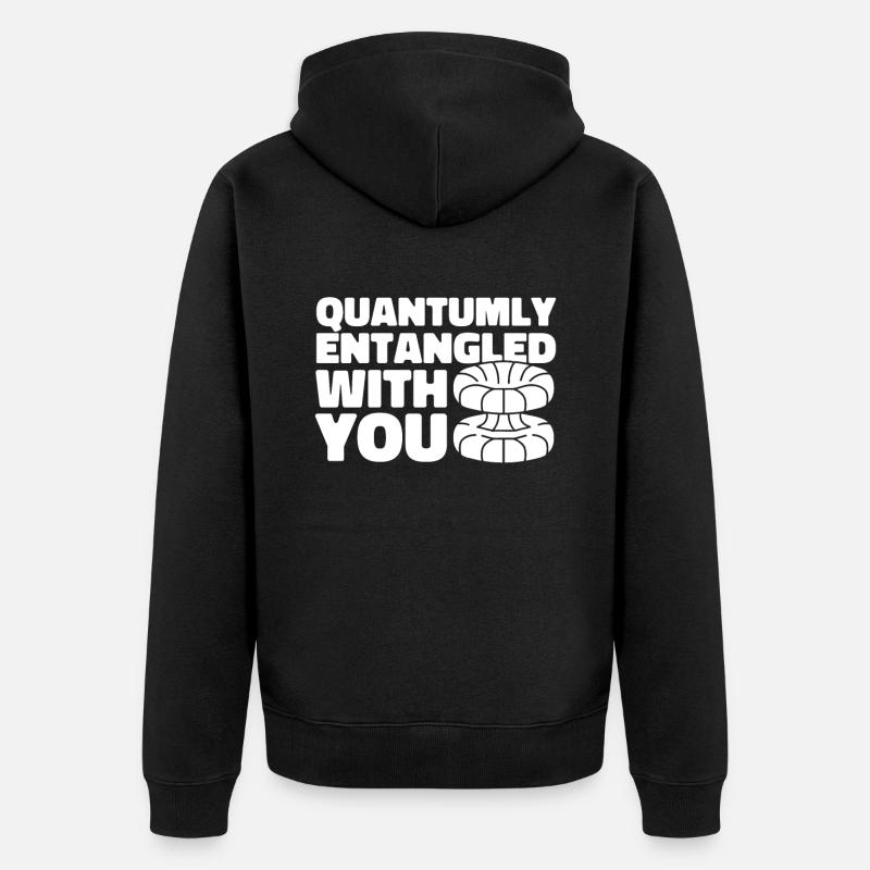 Physik Phyiker Quantenphysik - Unisex Premium Bio Zip Hoodie - Schwarz