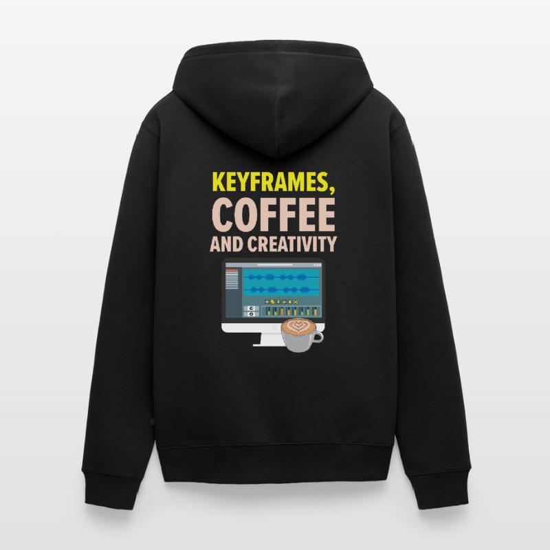 3d Animator Animate Key Frames Rendering Animation Unisex Premium Organic Zip Hoodie