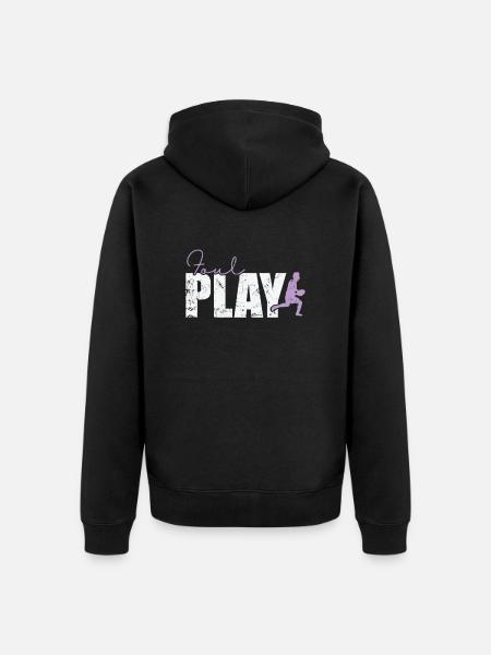 Foul Play Rugby - Unisex Premium Organic Zip Hoodie - black