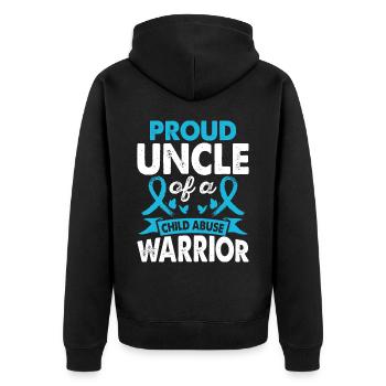 Oncle du - Veste à capuche bio Premium Unisexe - noir - Dos - Nico (187cm)