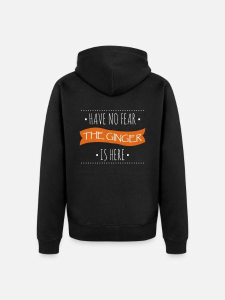 Redhead Red Hair Redhead - Unisex Premium Organic Zip Hoodie - black