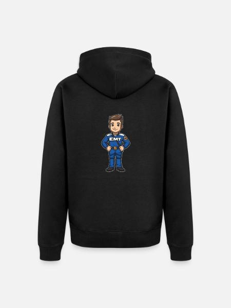 Service ambulancier paramédical - Veste à capuche bio Premium Unisexe - noir