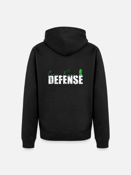 Caro-Kann Defense Chess - Unisex Premium Organic Zip Hoodie - black