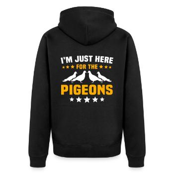 pigeon voyageur pigeon - Veste à capuche bio Premium Unisexe - noir - Dos - Nico (187cm)