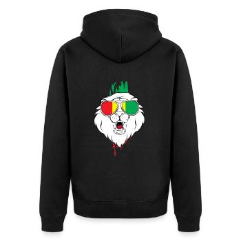 Reine de Guinée - Veste à capuche bio Premium Unisexe - noir - Dos - Nico (187cm)