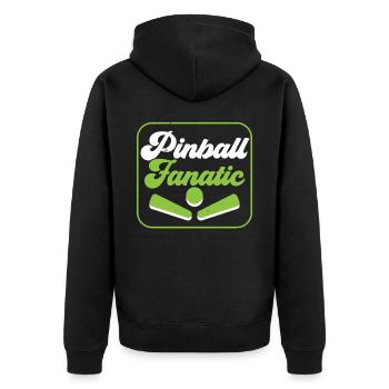 Flipperautomat Arcade-Spiel Klassisches Videospiel - Unisex Premium Bio Zip Hoodie - Schwarz - Hinten - Nico (187cm)