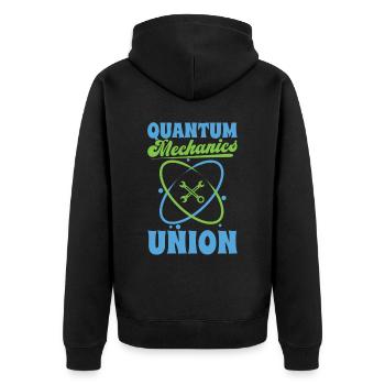 Physique Union Phyiker Physique quantique - Veste à capuche bio Premium Unisexe - noir - Dos - Nico (187cm)