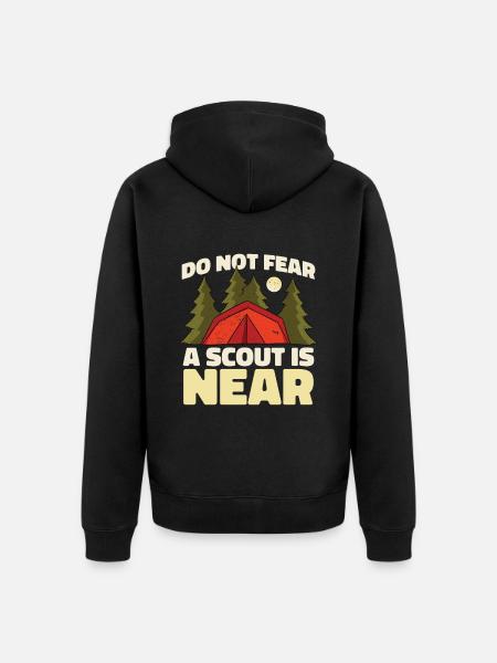 Boy Scout Funny - Unisex Premium Organic Zip Hoodie - black