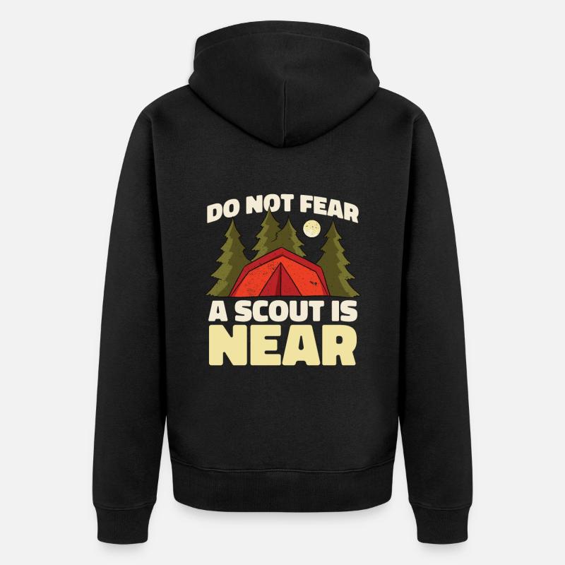 Boy Scout drôle - Veste à capuche bio Premium Unisexe - noir