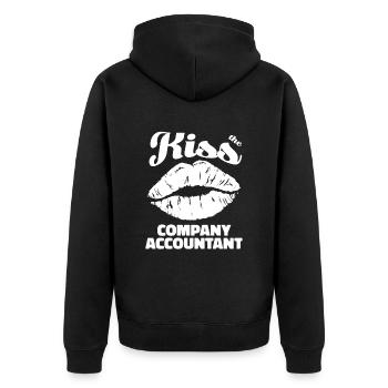 Accountant Tax Advisor Sexy Accountant - Unisex Premium Organic Zip Hoodie - black - Back - Nico (187cm)