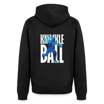 Baseball avec poing américain - Veste à capuche bio Premium Unisexe - noir - Dos - Nico (187cm)
