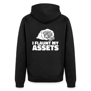 Accountant Tax Advisor Sexy Accountant - Unisex Premium Organic Zip Hoodie - black - Back - Nico (187cm)