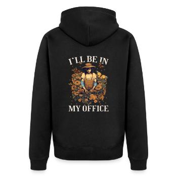 Gärtner Gartenpflanzen Landschaftsgärtner lustiges - Unisex Premium Bio Zip Hoodie - Schwarz - Hinten - Nico (187cm)