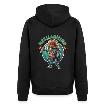Mexique vacances à la plage au bord de la mer design beach motif - Veste à capuche bio Premium Unisexe - noir - Dos - Nico (187cm)