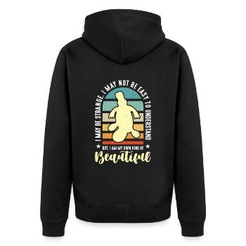 L’ornithorynque I pourrait être une étrange faune australienne - Veste à capuche bio Premium Unisexe - noir - Dos - Nico (187cm)
