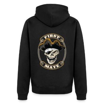 Premier Compagnon Pirate Pirate Pirate Pirate Pirate - Veste à capuche bio Premium Unisexe - noir - Dos - Nico (187cm)