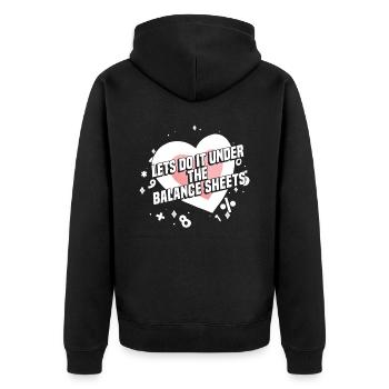 Accountant Tax Advisor Witzig - Unisex Premium Organic Zip Hoodie - black - Back - Nico (187cm)
