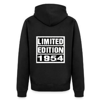 Edition Limitée 1954 Anniversaire 1954 Vintage Rétro - Veste à capuche bio Premium Unisexe - noir - Dos - Nico (187cm)