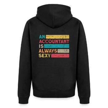 Comptable Conseiller fiscal Sexy Comptable - Veste à capuche bio Premium Unisexe - noir - Dos - Nico (187cm)