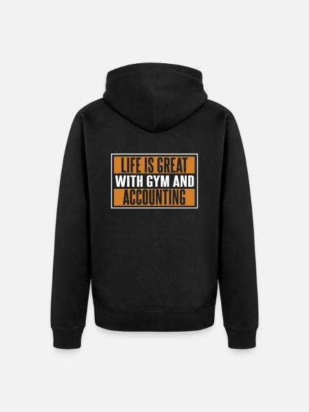 Comptable Conseiller fiscal Gym - Veste à capuche bio Premium Unisexe - noir