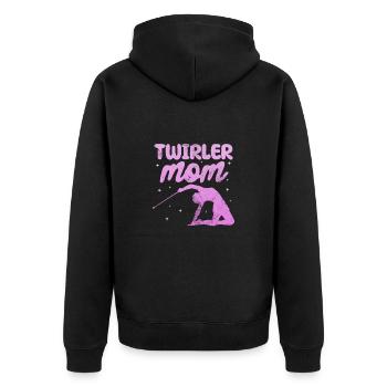 Baton Twirling - Unisex Premium Organic Zip Hoodie - black - Back - Nico (187cm)