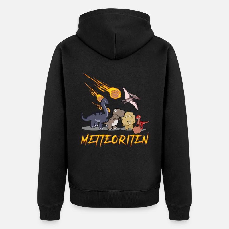 Mettbällchen Hackfleisch Mett Hack - Unisex Premium Bio Zip Hoodie - Schwarz
