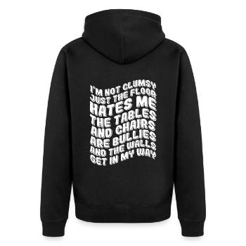 Cadeau maladroit - Veste à capuche bio Premium Unisexe - noir - Dos - Nico (187cm)
