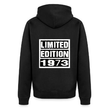 Edition Limitée 1973 Anniversaire 1973 Vintage Rétro - Veste à capuche bio Premium Unisexe - noir - Dos - Nico (187cm)