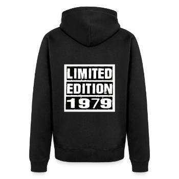 Edition Limitée 1979 Anniversaire 1979 Vintage Rétro - Veste à capuche bio Premium Unisexe - noir - Dos - Nico (187cm)