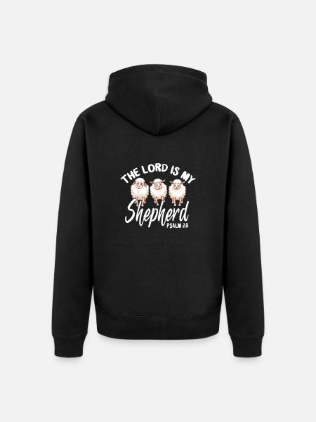 Bibel Bibelvers Christliche Sprüche Jesus Geschenk - Unisex Premium Bio Zip Hoodie - Schwarz