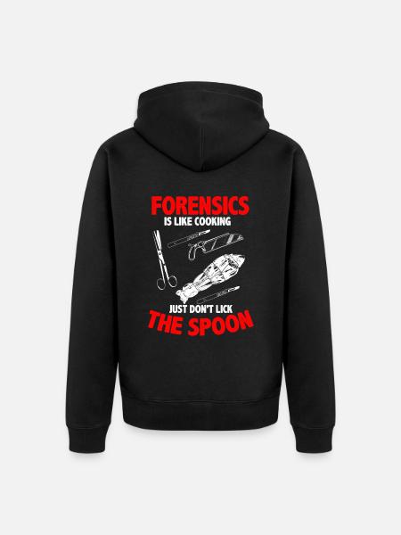 Funny coroner - Unisex Premium Organic Zip Hoodie - black