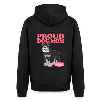 Maman Schnauzer miniature | Schnauzer Dog Mom Cadeau - Veste à capuche bio Premium Unisexe - noir - Dos - Nico (187cm)