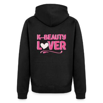 K-Beauty Skincare Oppa Korean Beauty Corée du Sud - Veste à capuche bio Premium Unisexe - noir - Dos - Nico (187cm)