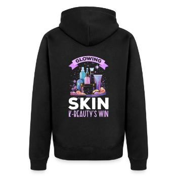 K-Beauty Skincare Oppa Korean Beauty Corée du Sud - Veste à capuche bio Premium Unisexe - noir - Dos - Nico (187cm)