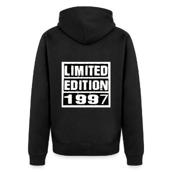 Edition Limitée 1997 Anniversaire 1997 Vintage Rétro - Veste à capuche bio Premium Unisexe - noir - Dos - Nico (187cm)