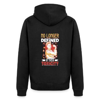 Survivants du narcissisme - Veste à capuche bio Premium Unisexe - noir - Dos - Nico (187cm)
