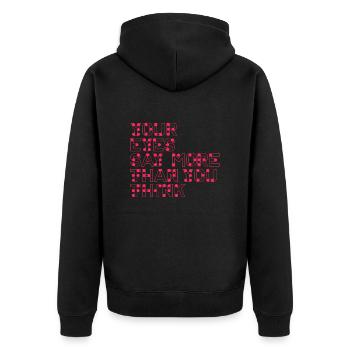 Braille Braille Blind Gift - Veste à capuche bio Premium Unisexe - noir - Dos - Nico (187cm)