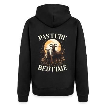 Goat Lover Kid Ranch Wool Farm Animal Farming - Veste à capuche bio Premium Unisexe - noir - Dos - Nico (187cm)