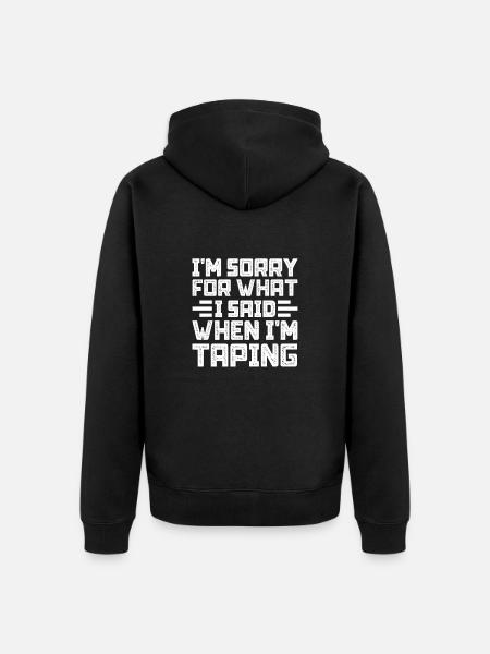 Sports Physician - Unisex Premium Organic Zip Hoodie - black