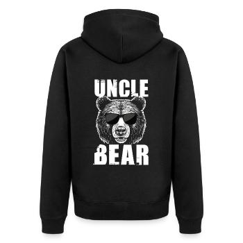 Oncle Ours - Veste à capuche bio Premium Unisexe - noir - Dos - Nico (187cm)